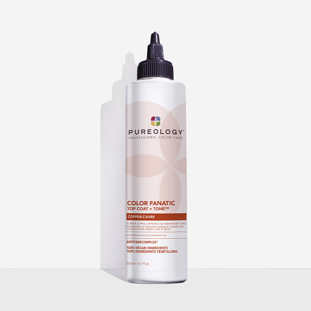 Pureology Top Coat Copper Glaze Toner For Dull In White